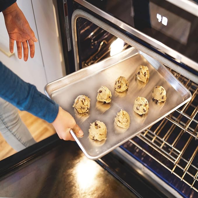 KITCHENATICS Jelly Roll Size Baking Sheet Pans, Commercial Quality Aluminum - Image 8