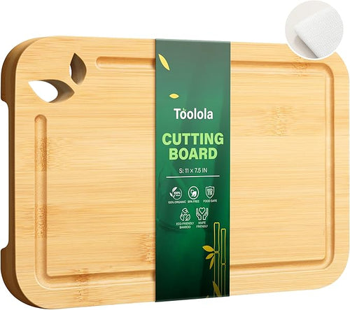 11 x 7.5 inch Bamboo Cutting Boards by Toolola