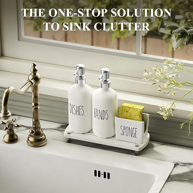 Cisily Kitchen Soap Dispenser Set Comes - Image 6