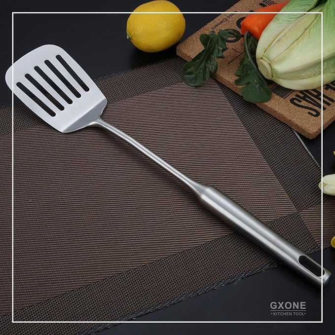 Stainless Steel Slotted Spatula, Cooking Utensil - Image 5
