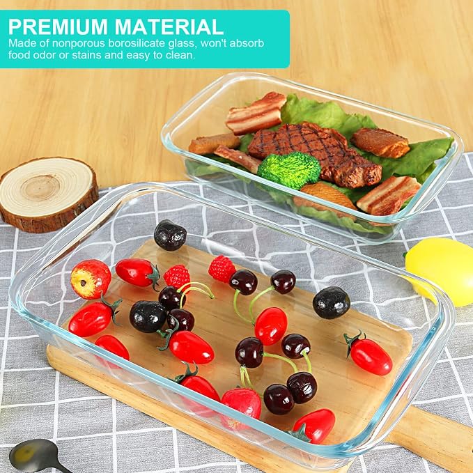KOMUEE 8 Pieces Glass Baking Dish - Image 6