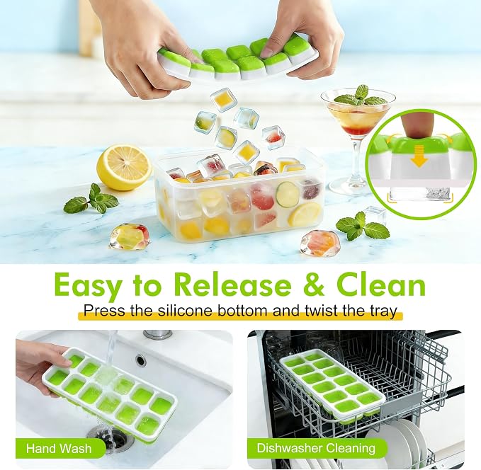 NFK Ice Cube Tray with Lid & Bin - Image 5