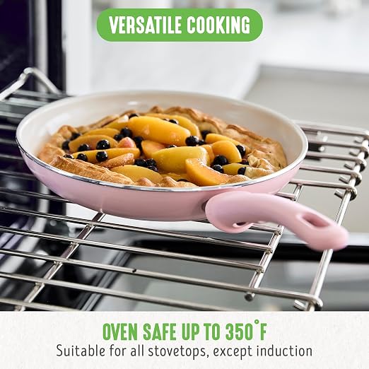 GreenLife Nonstick 8" Frying Pan Skillet, Non-Toxic PFAS-Free Ceramic Nonstick - Image 4
