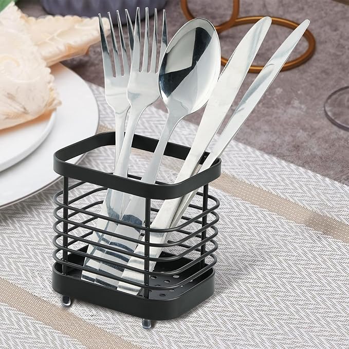 Utensil Holder, Stainless Steel Utensil Drying Rack - Image 5