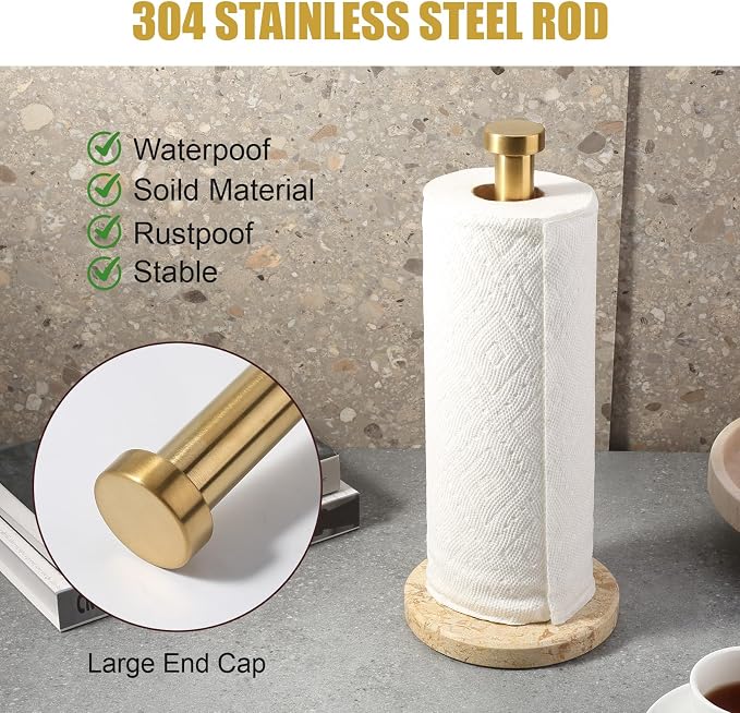 Koville Paper Towel Holder Countertop, Standing Paper Roll Holder - Image 6