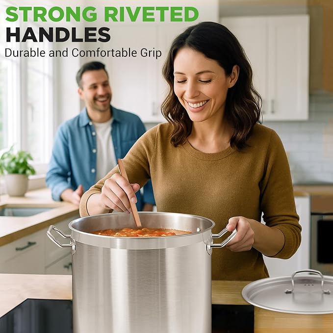 Nutrichef Stainless Steel Cookware Stockpot, 30 Quart Heavy Duty Induction Soup - Image 8