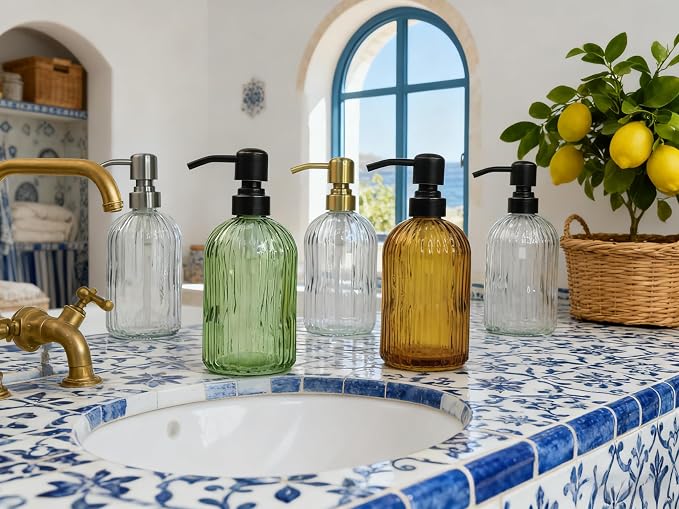 16Oz Clear Glass Soap Dispenser - Image 9