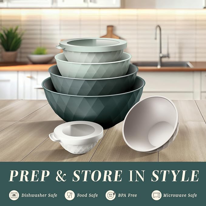 COOK WITH COLOR Mixing Bowls with Lids - Image 2