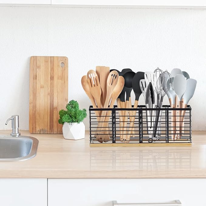 Suli Extra Large Kitchen Utensil Holder Countertop - Image 8