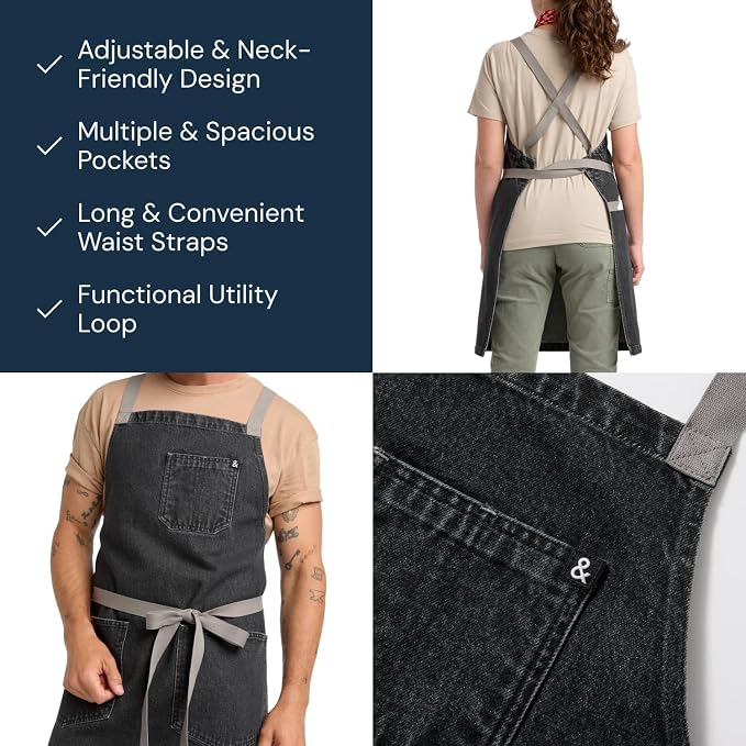 hedley & bennett Crossback Apron - Image 4