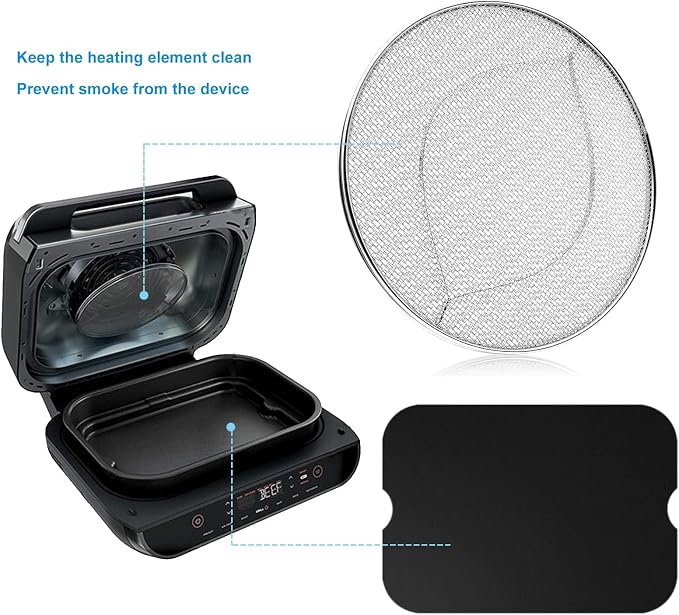 Replacement Splatter Shield and 3PCS Grill Mat - Image 3