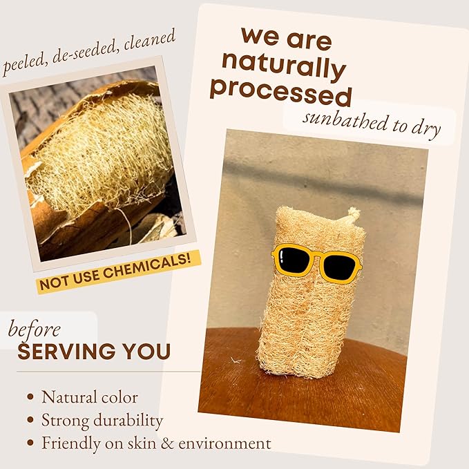 Natural Loofah Sponge - Image 3