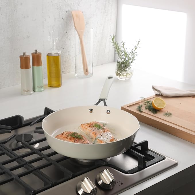 Martha Stewart Heathland 11 Inch Aluminum Fry Pan - Image 4
