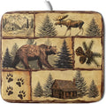 Vintage Bear Moose Dish Drying Mat 16x18 Inch Country Cabin Absorbent Dish by Giwawa