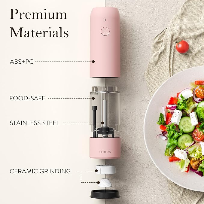 Ultrean Pepper Grinder, Rechargeable Salt and Pepper Grinder - Image 5