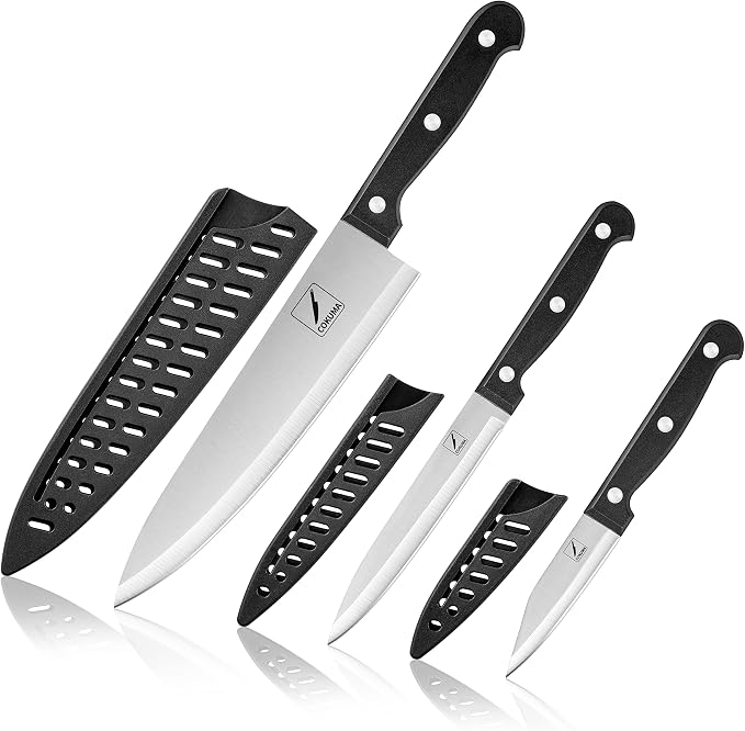 COKUMA Kitchen Knife, 3-Pcs Knife Set by COKUMA