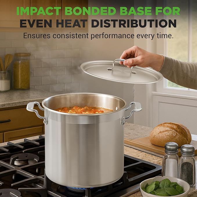 NutriChef Stainless Steel Cookware Stock Pot - Image 7