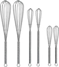 Mini Wire Whisk 6 Pack by Keewah