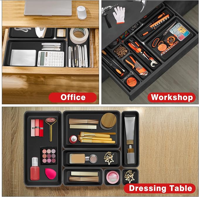 Takytao【48Pcs】【5 Size】Tool Box Organizer, Drawer Tool Organizer Tray Divider Set - Image 4