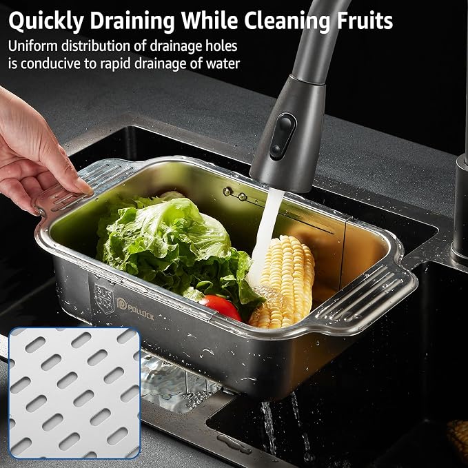 pollock 4 In 1 Collapsible Sink Colander - Image 4