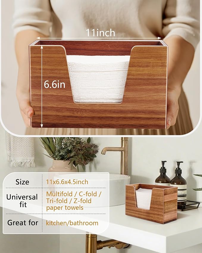 Wooden Paper Towel Holder, Napkin Holder - Image 2