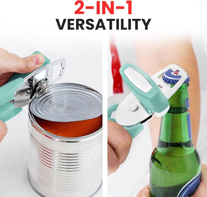 Zulay Kitchen Heavy Duty Stainless Steel Manual Can Opener – Ergonomic Soft - Image 7