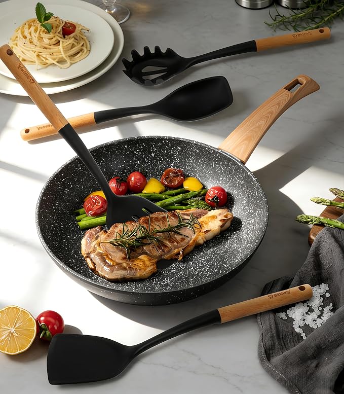Large Silicone Cooking Utensils Set, Heat Resistant Silicone Utensils - Image 2