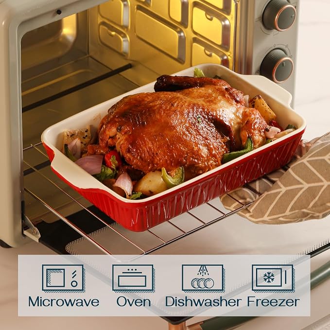 DOWAN Casserole Dishes for Oven, 135 oz Capacity - Image 4