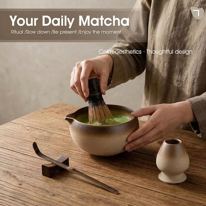 Matcha Whisk Set, 5-Piece Matcha Kit - Image 4