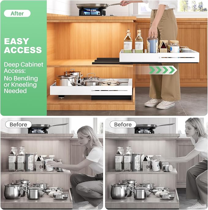 Pull out Cabinet Organizer, Expandable Width, Depth - Image 8