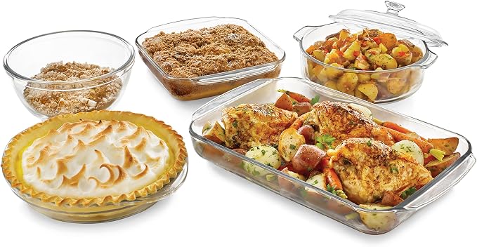 Libbey Baker’s Basics 5 Piece Glass Baking Dish Set by Libbey