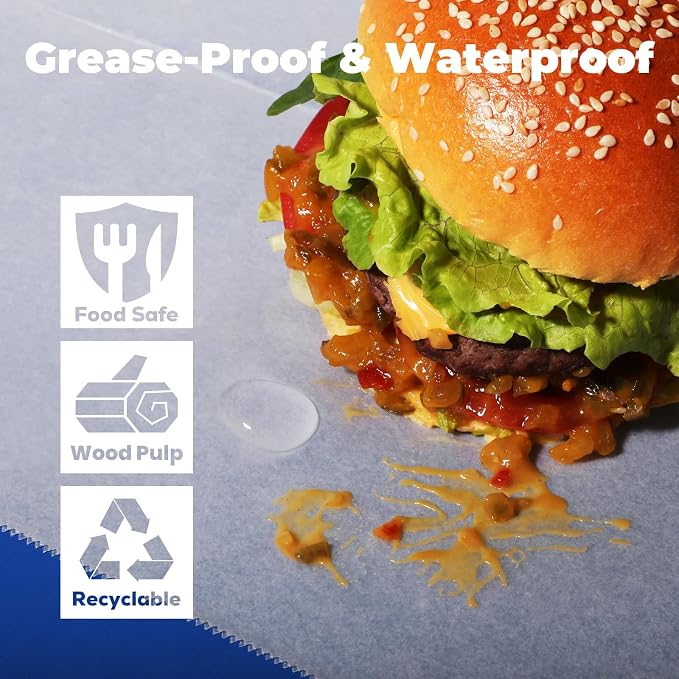 Fit Meal Prep 10 x 10.75" Wax Paper Sheets - Image 4