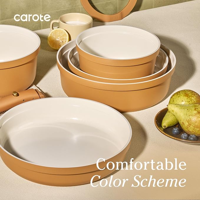 Carote 20pcs Ceramic Cookware Set - Image 6