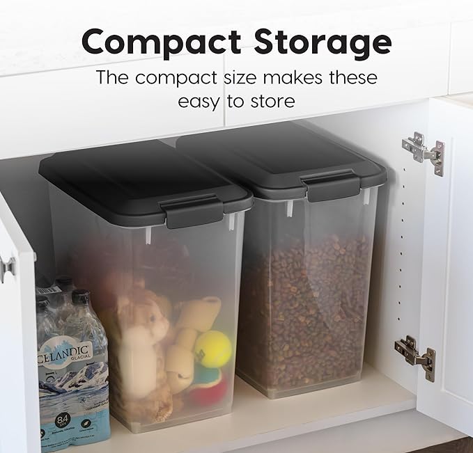 IRIS USA Dog Food Storage Container, 2 Pack, Airtight Seal - Image 4