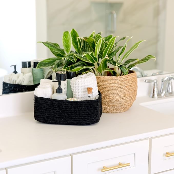 NaturalCozy 11.8"x8"x4.5” Rectangle Storage Baskets - Image 8