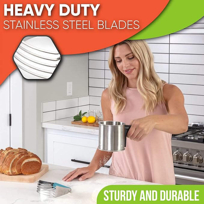 Spring Chef Dough Blender, Top Professional Pastry Cutter, Heavy Duty Baking - Image 4