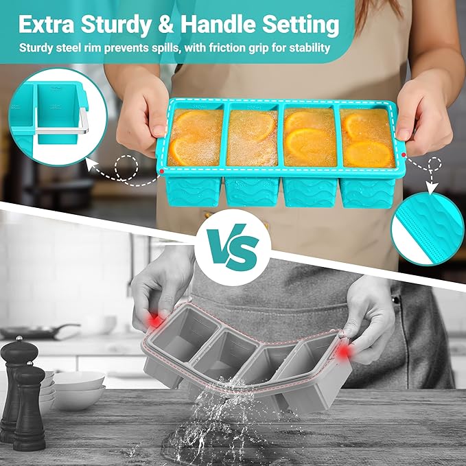 Silicone Freezer Trays with Lid - Image 5