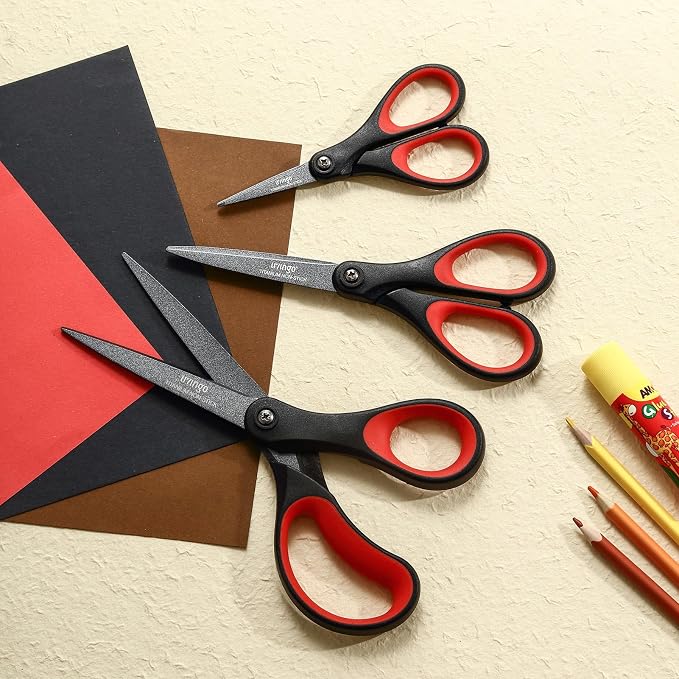 LIVINGO 3 Pack Titanium Scissors All Purpose - Image 7
