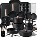 CAROTE 44pcs Nonstick Kitchen Titanium Cookware Sets, Nonstick Pots and Pans by CAROTE