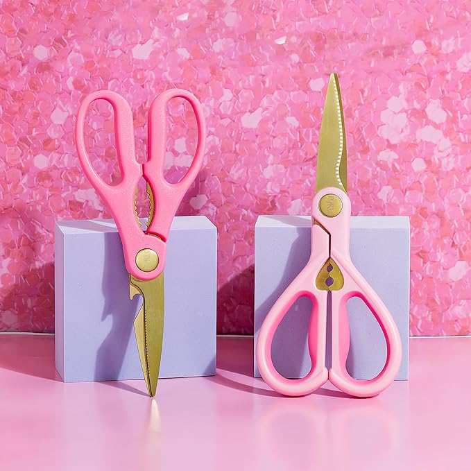 Paris Hilton All Purpose Kitchen Shears, Premium Stainless Steel Blades - Image 5