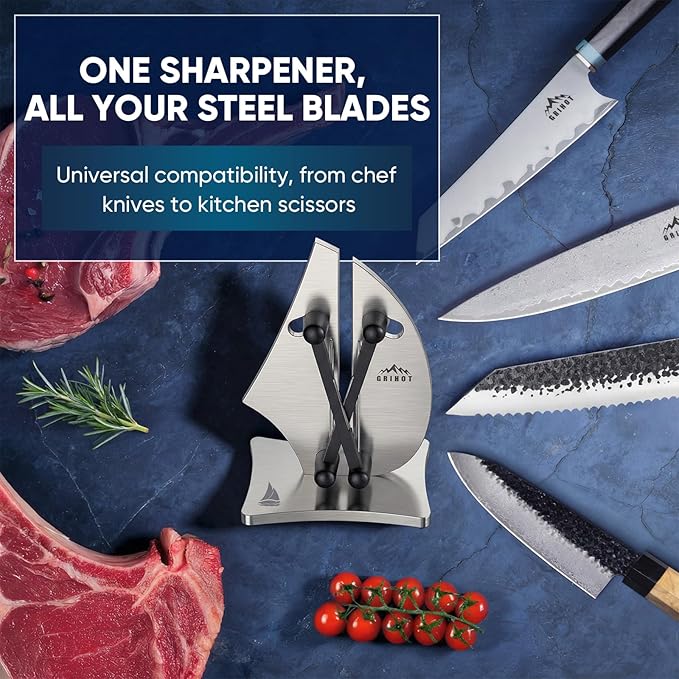 VN3 Professional Knife Sharpener | 3-Action Streamlined Sailboat Design - Image 5