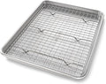 USA Pan Jelly Roll Baking Pan and Bakeable Cooling Rack, Nonstick Commercial by USAPan
