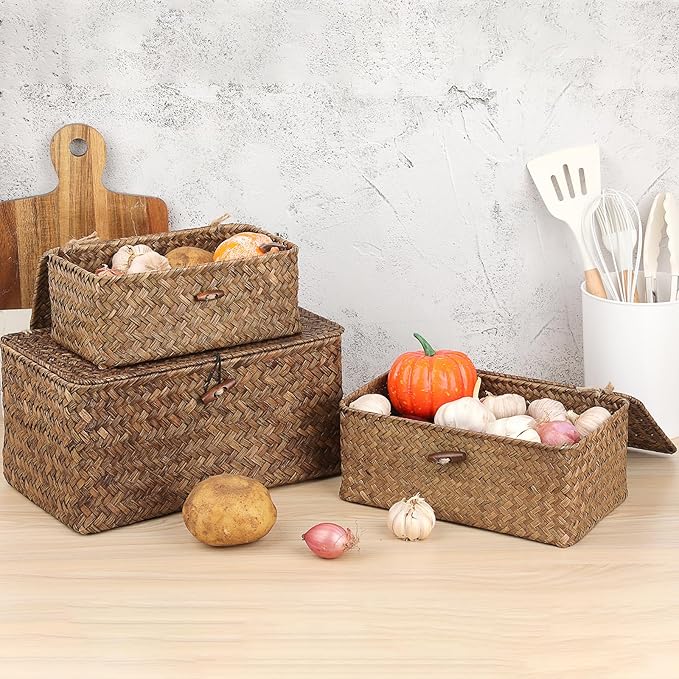 Sumnacon Small Wicker Basket - Image 6