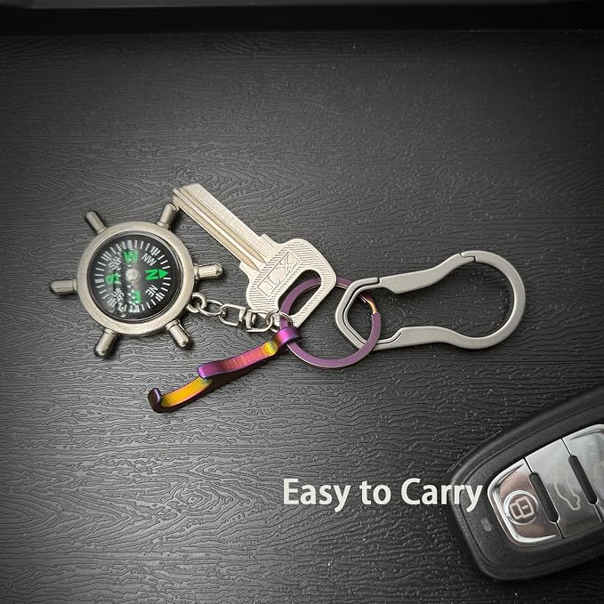 Titanium Bottle Opener, Small Keychain Beer Bottle Opener Can Opener - Image 5