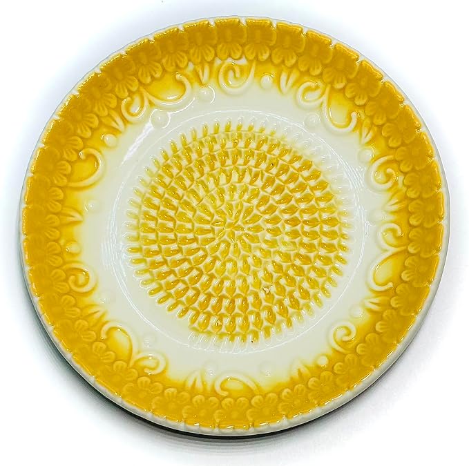 BonCera, All-in-one Premium Ceramic Garlic Grater Plate 4-Piece Set by BonCera
