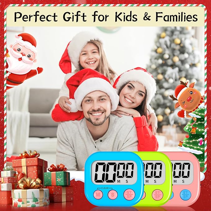 ZILLEEN 6 Pack Kitchen Timers for Cooking Digital Classroom Timers for Teachers - Image 5