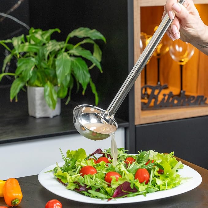 Whysko Soup Ladles Stainless Steel, Rustproof Heat-Resistant Materials - Image 7