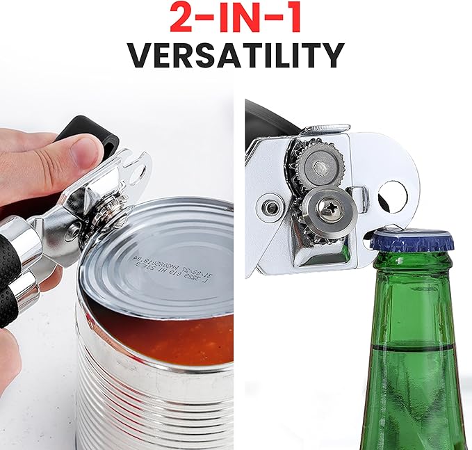 Zulay Kitchen Can Opener with Large Bottle Opener - Image 7