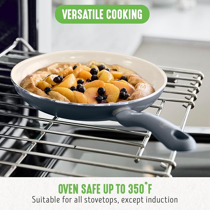 GreenLife 16 Piece Nonstick Cookware Set, Soft Grip Non-Toxic PFAS-Free Ceramic - Image 6