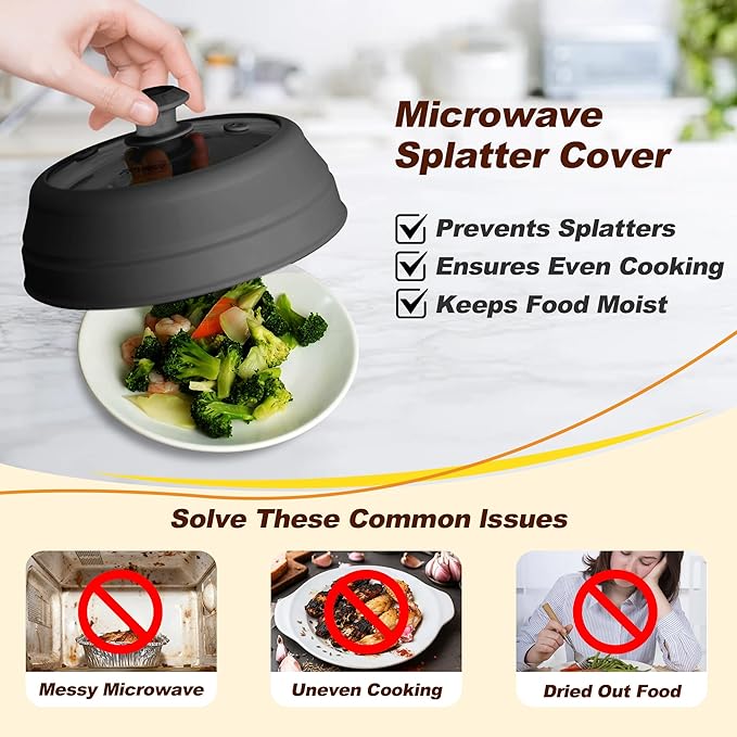 Microwave Splatter cover, Glass Microwave Cover - Image 3